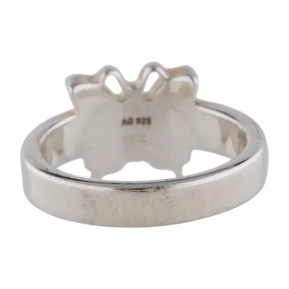 gucci sterling silver gucci silver butterfly ring